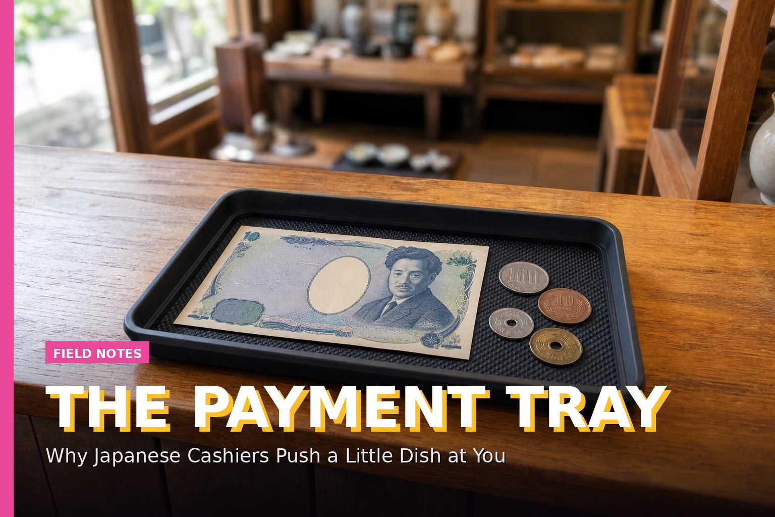The Payment Tray: Why Japanese Cashiers Push a Little Dish at You