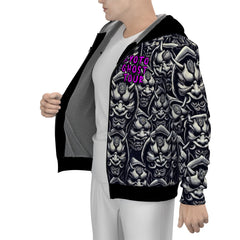 All-Over Print Men's Sherpa Fleece Zip Up Hoodie